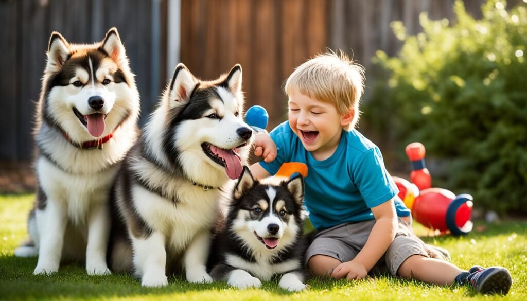 Malamutes and children's safety